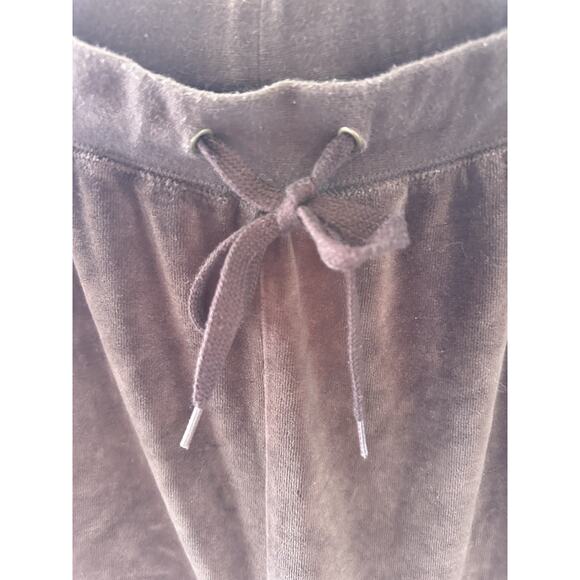 Vtg Y2k Jane Ashley Women's Two Piece Velour Sweat Track Suit Brown Pink 1x - Picture 10 of 14